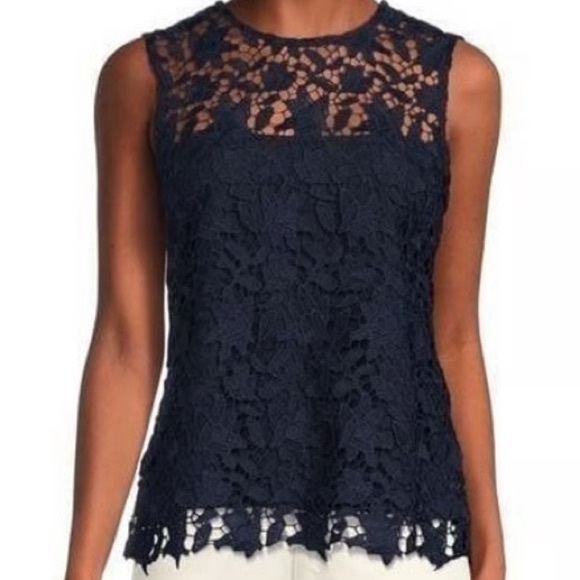Nanette Lepore Eyelet Lace Top - Picture 1 of 12